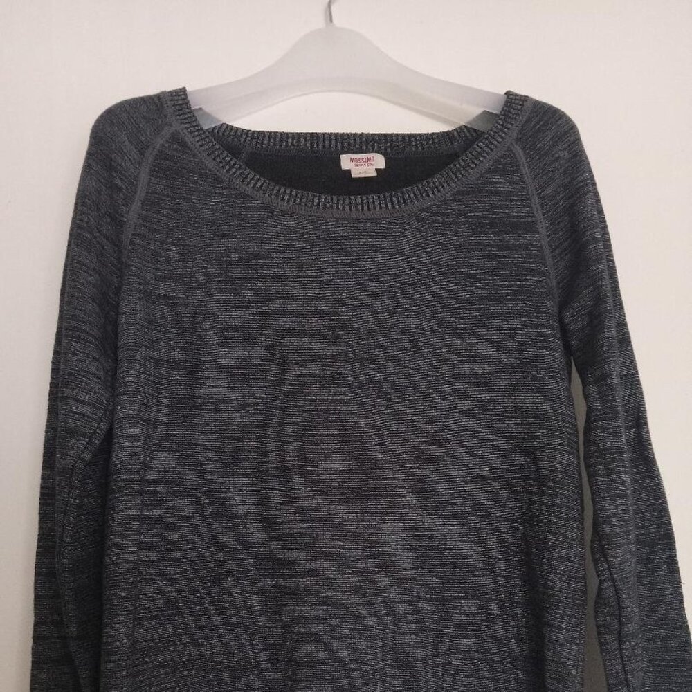 Mossimo Sweater Women's Large Gray Crew Neck Long Sleeve